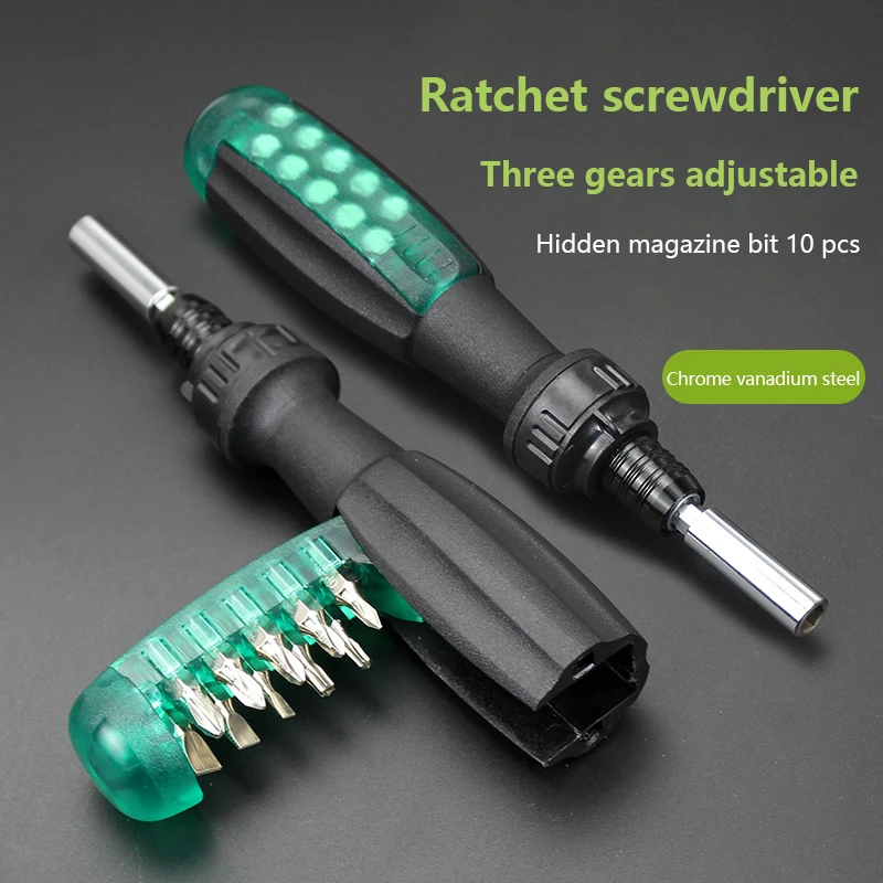 11 in 1 Precision Ratchet Screwdriver Combo Set Multifunctional Telescopic Screwdriver Household Appliance Repair Manual Tool