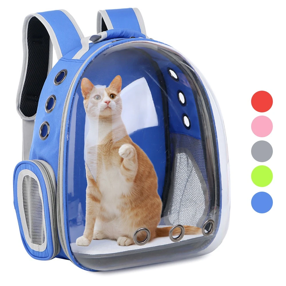 Cat Carrier Bags Breathable Pet Carriers Small Dog Cat Backpack Travel Space Capsule Cage Pet Transport Bag Carrying For Cats