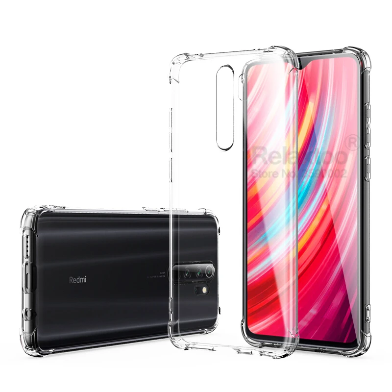 Silicone soft Case For xiaomi redmi note 8 pro Shockproof phone cover xiomi xaomi redmi note 8t 8 t 8a 7 a 7a Transparent coque