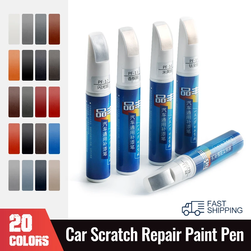20 Colors 12ML Universal Car Scratch Repair Paint Pen Car Maintenance&Repair Auto Touch Up Pens Waterproof Mending Painting Pen
