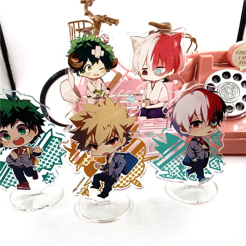 1Pc New Cute My Hero Academia Anime No Hero Academy Acrylic Stand Figure Desktop Decor Collection Model Toys Gift