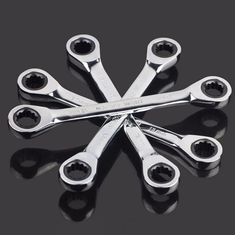 Double Head Ratcheting Box Wrench Metric