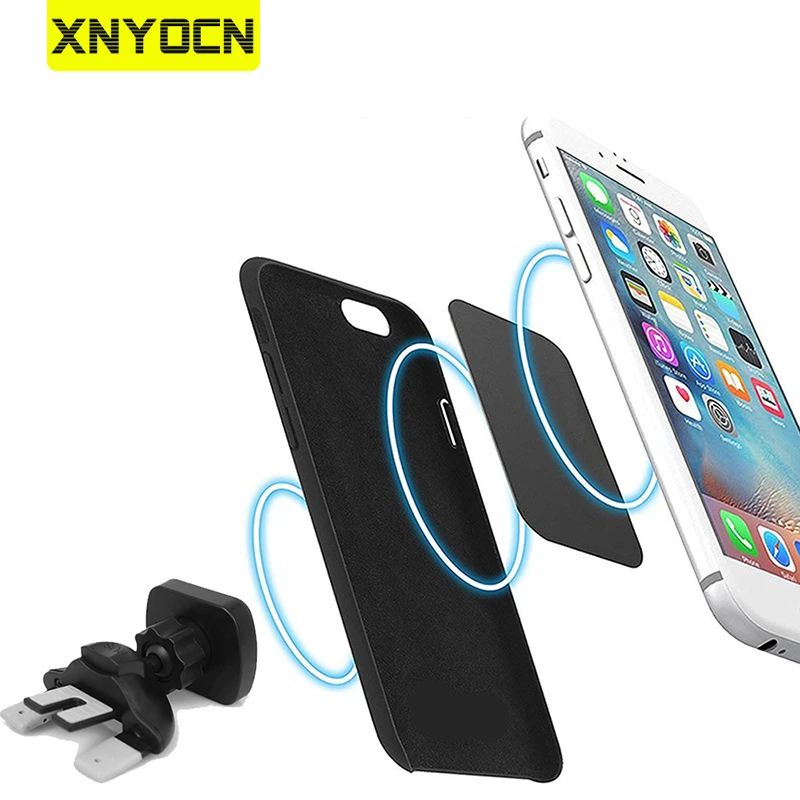 Xnyocn Magnetic Holder Car Mobile Support Cell Phone Holders 360° Adjustable CD Slot Air Vent Mount Stand For Xiaomi Smartphone