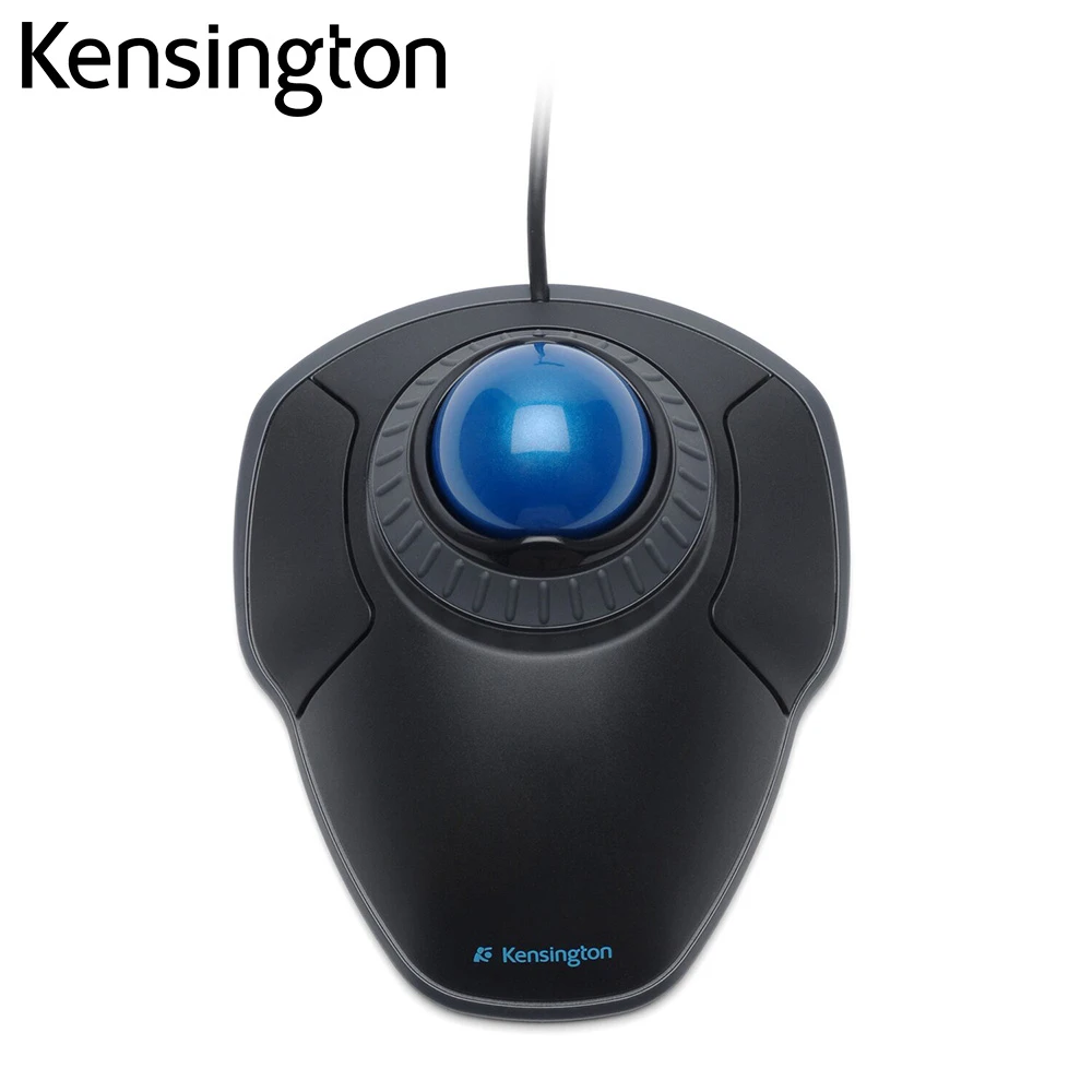 Kensington Original Orbit Trackball Mouse with Scroll Ring Optical USB Mouse for PC or Laptop for AutoCAD with Packaging K72337