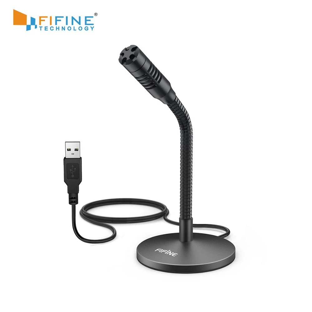 FIFINE Mini USB Microphone for Dictation.Desktop Plug&Play Microphone for Computer Laptop PC.Great for YouTube,Gaming, Streaming