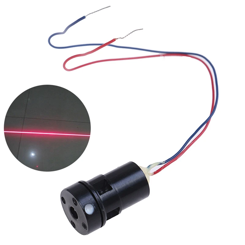 1pcs Hot New High Brightness 635nm 5mw Red Laser Module Line Level Module Long Time Operation Continuous Output Power Stability