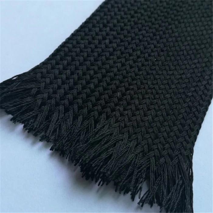 2M 2/4/6/8/10/12/14/16/18mm soft cotton Nylon Braided Wire Cable sleeve Nylon Braided High Density wire protection BLACK
