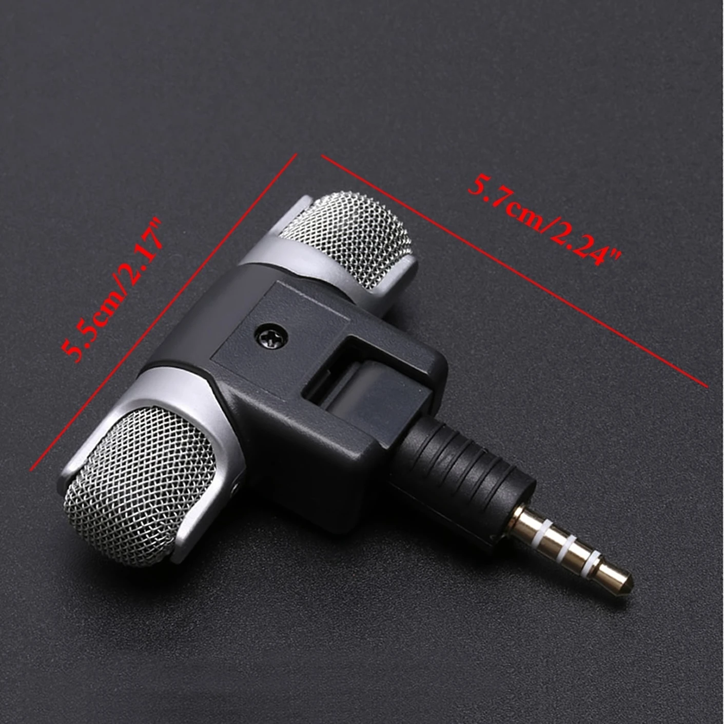 Mini 3.5mm Jack Microphone Stereo Mic For Recording Mobile Phone Studio Interview Microphone For Smartphone