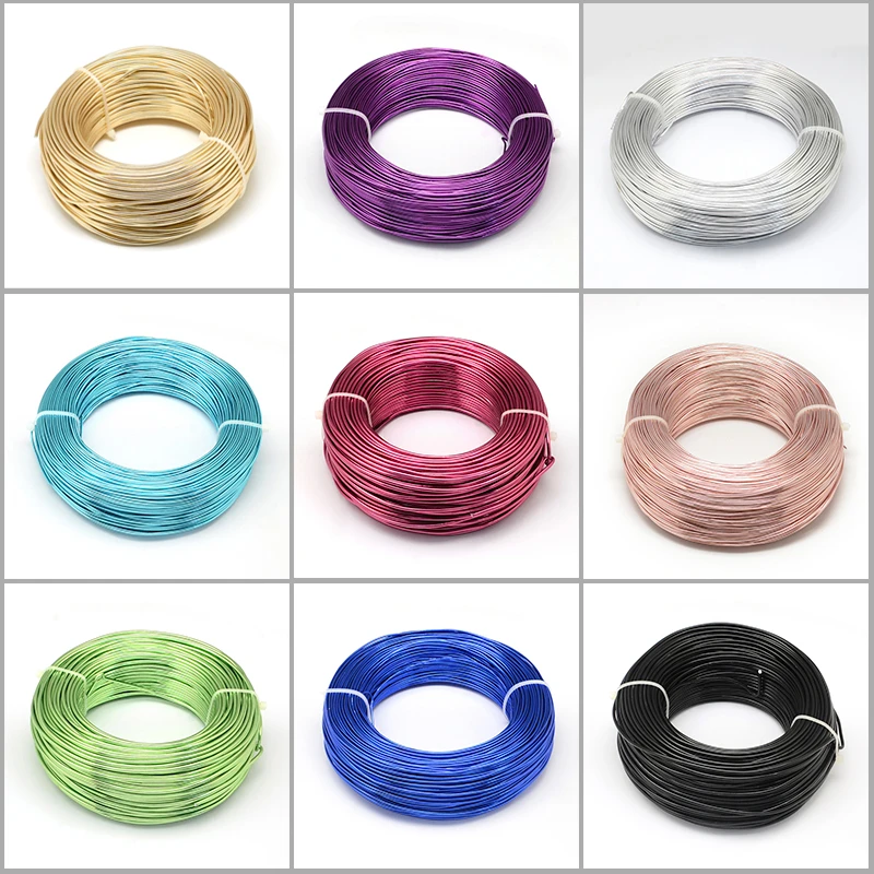 500g 0.6/1.2/1.5/2.0/3.0mm Aluminum Wire DIY Jewelry Component Accessories Finding Making Necklaces Bracelets Crafts Supplies