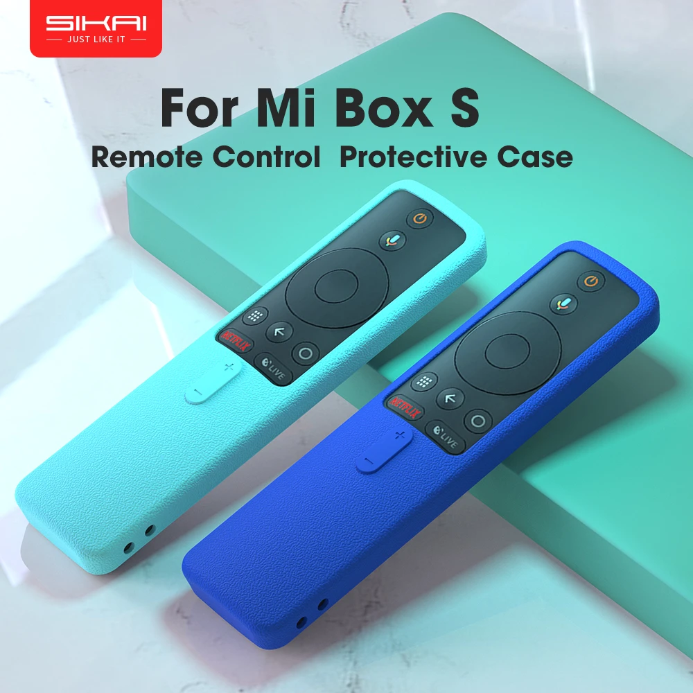SIKAI Silicone Remote control Case For Xiaomi Mi Box S/4X Mi TV Stick  Cover For Xiaomi Soft Plain Remote Control Protector