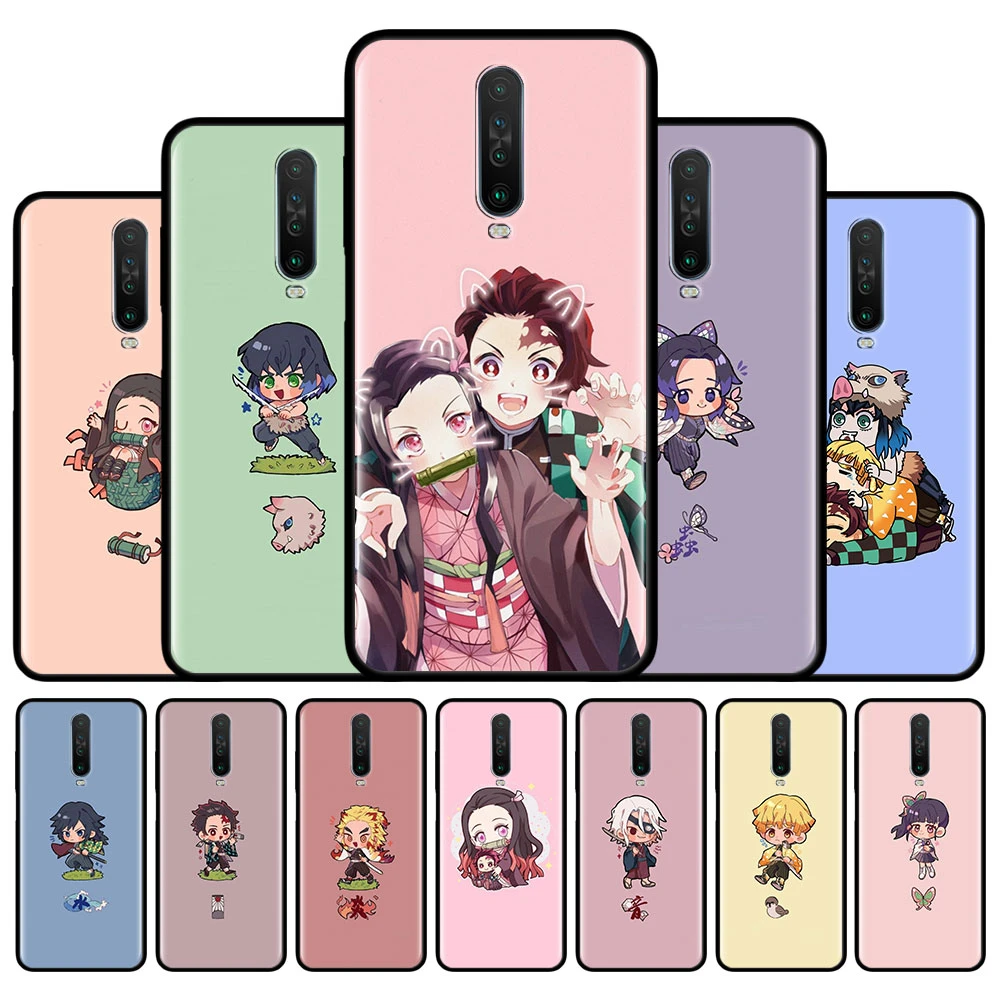 Demon Slayer Kimetsu No Yaiba Case For Xiaomi Redmi 9 8 8A 7 7A 6 6A 9A 9C Note 8 Pro 8T 9S 9 Pro Max Soft Silicone Back Cover