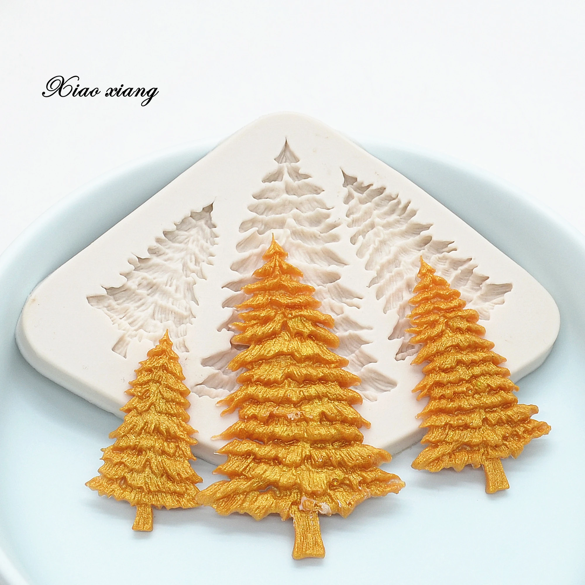 DIY Christmas Tree Silicone Cake Mold For Baking Accessories Cake Decorating Tools Resin Molds Kitchen Baking Tools FM1286