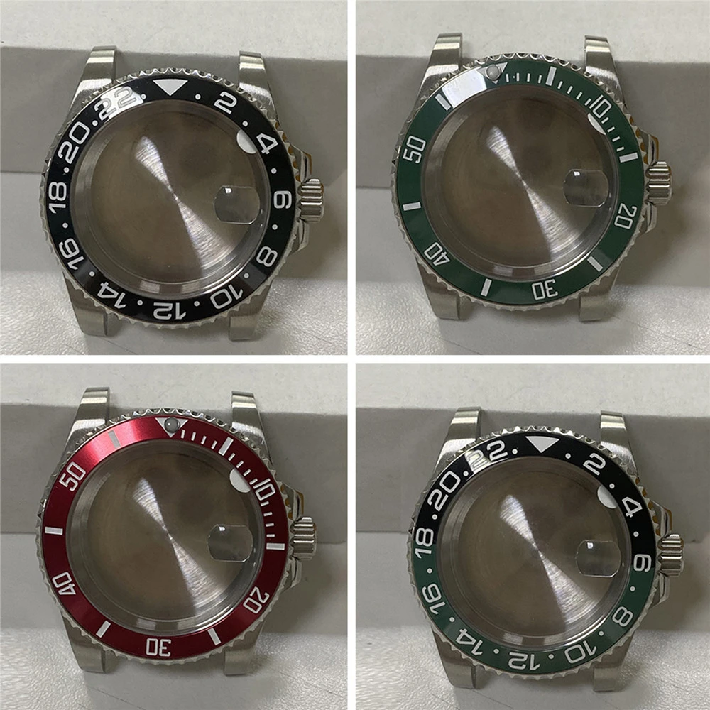 40MM Watch Case with Sapphire Mirror for Miyota 8215 8205 8200 For Mingzhu 2813 3804 ETA 2836 2834 Watch Movement Repair Part