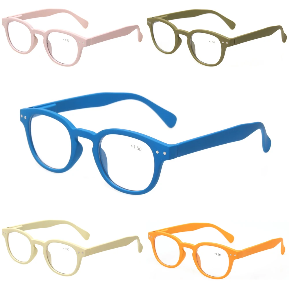 Reading Glasses Spring Hinge Comfort Stylish Readers for Women Men Lightweight Eyeglasses