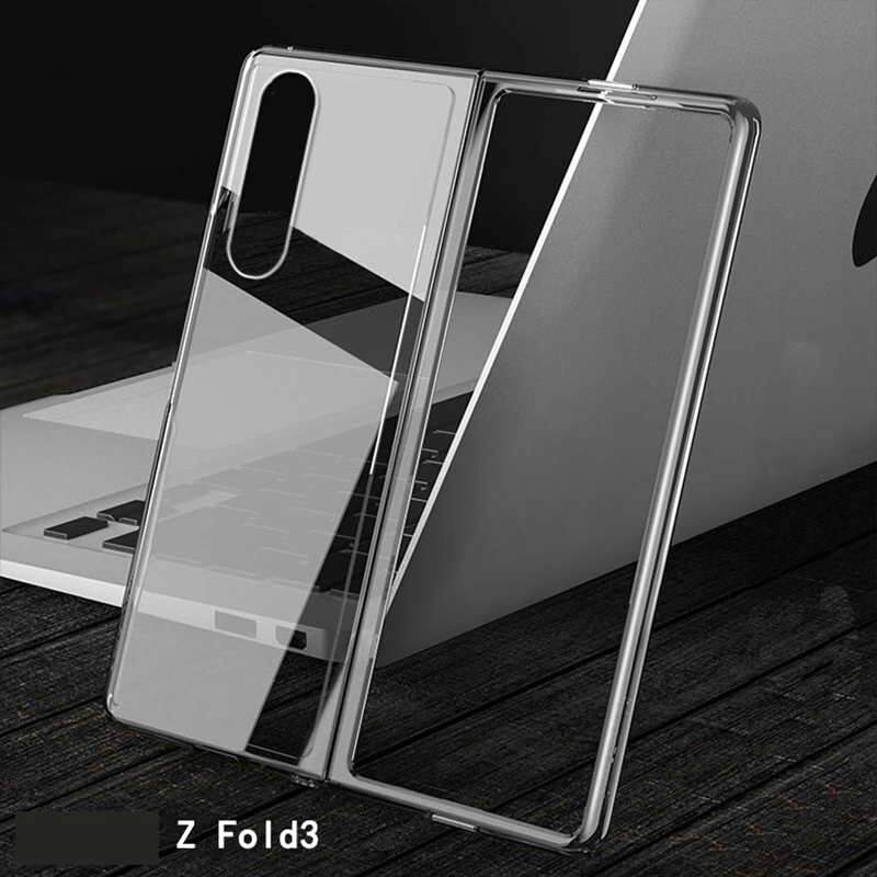 Clear Case For Samsung Galaxy Z Fold3 Case Hard Plastic Funda For Samsung Galaxy Z Fold 3 Phone Case Cover Z Fold 2 Fold2 Case