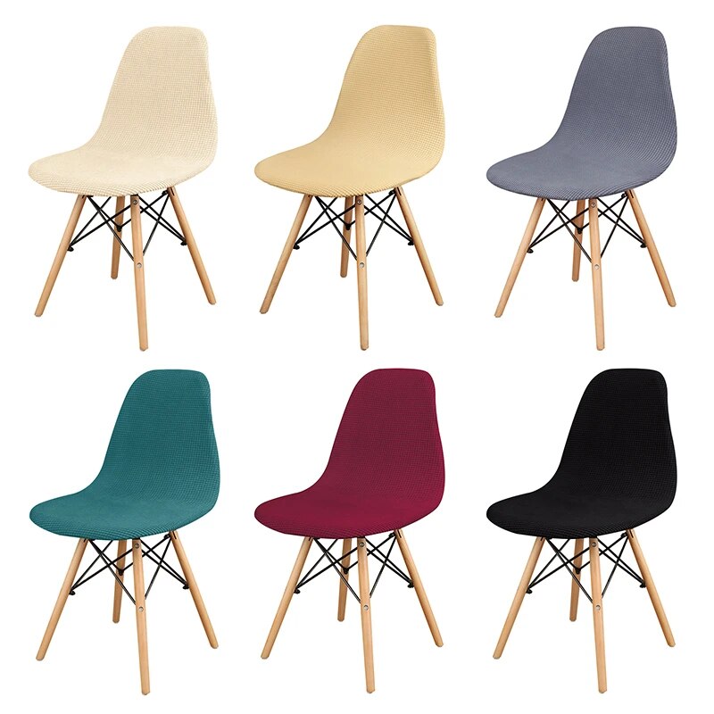 1/2/4/6 Pcs Velvet And Polar Fleece Fabric Stretch Scandinavian Chair Cover 2021 New Style Washable Seat Cover For Home Hotel