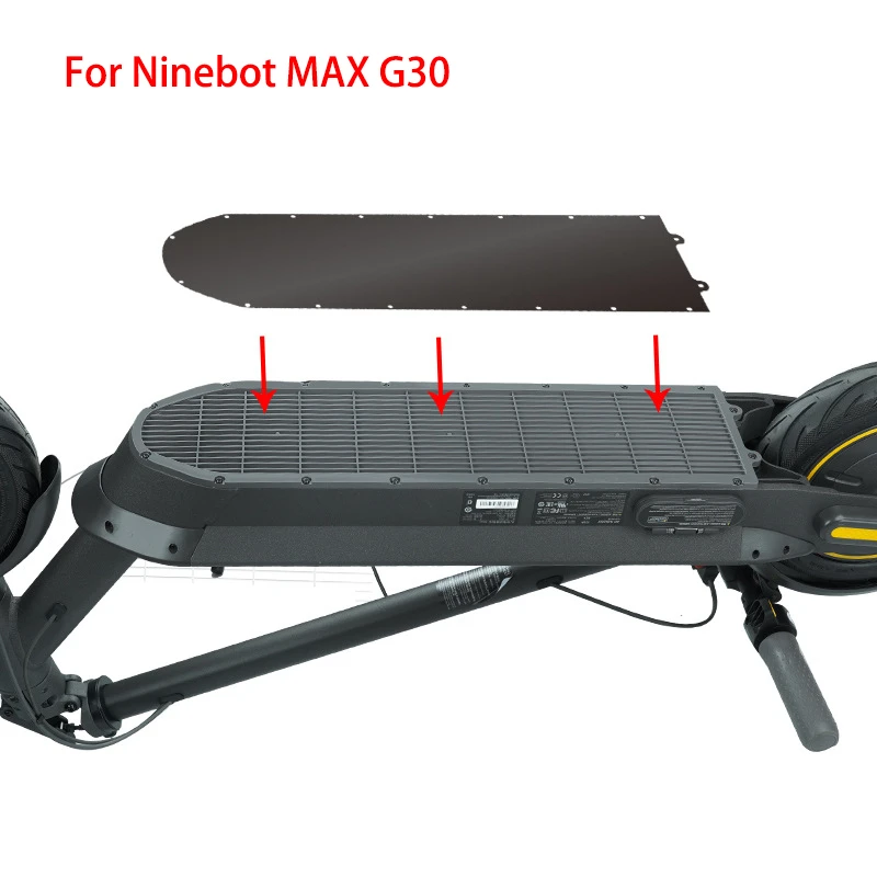 For Ninebot MAX G30 Electric Scooter Bottom Battery Cover Anti-Collision Guard Chassis Protect Stainless Steel Accessories Plate