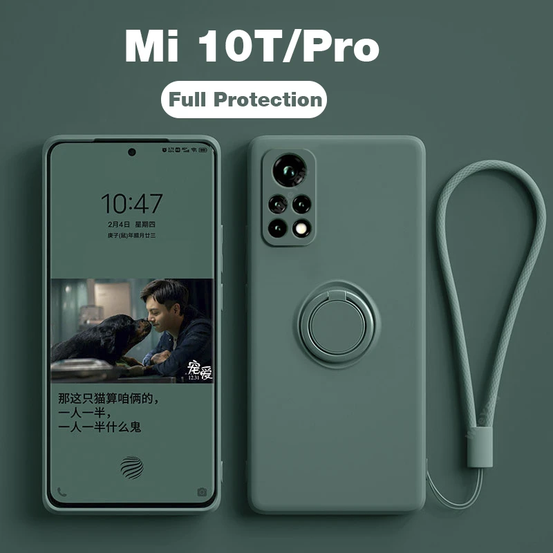 For Xiaomi Mi 10t Pro Mi10t 11 Lite Case Liquid Silicone Ring Camera Protection Cover Mi 10t Pro Mi10t Mi 10 T mi 11 Pro Lite 5g