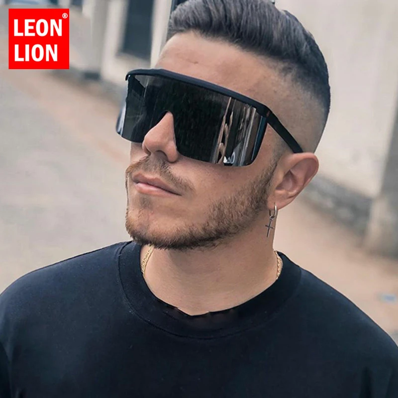 LeonLion 2021 Oversized Sunglasses Men Luxury Brand Glasses Men/Women Retro Sunglasses For Men Vintage Oculos De Sol Feminino