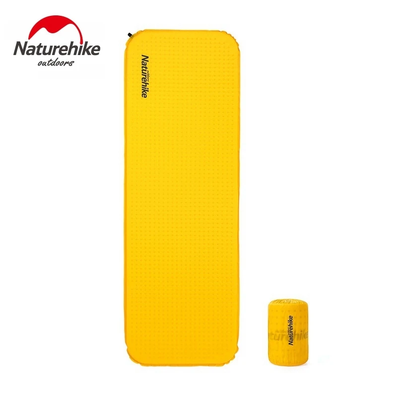 Naturehike 2019 New Self-inflating Camping Mat High Quality Sponge Camping Mattress Outdoor Hiking Lengthened Sleeping Pad