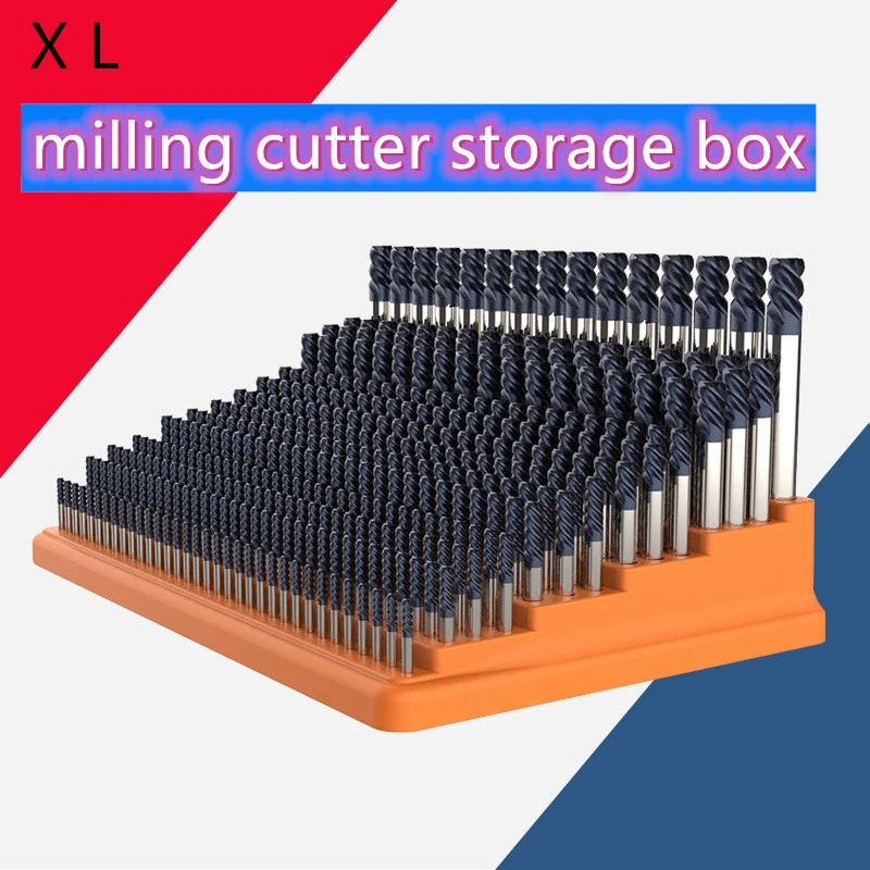 84 hole milling cutter tool box 366 hole storage box Drill Bit Storage Box Tool Organizer Rack Accessories Multifunctional