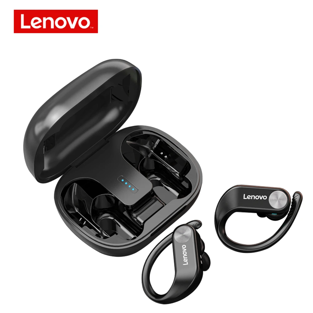 Lenovo LP7 TWS Bluetooth Earbuds Bass Stereo Sports Waterproof IPX5 Wireless Headphones with mic Ear Hook Touch Control Headsets