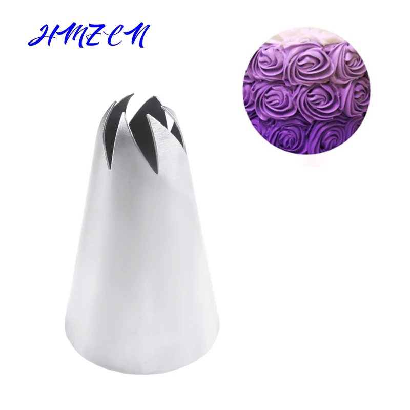 1PCS #333 Russian Pastry Nozzles For Cream Icing Piping Nozzles Cake Decoration Tips Leaf Tulip Rose Tips Confectionery