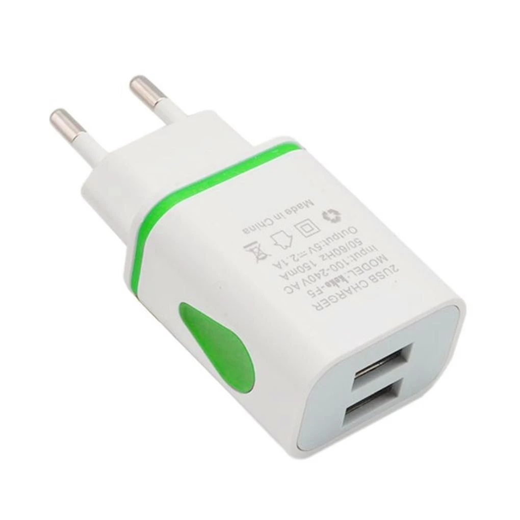 USB Wall Charger Dual Port 2A Output Travel Plug Power Adapter Compatible Dual USB Charger For iPhone For Samsung For HTC