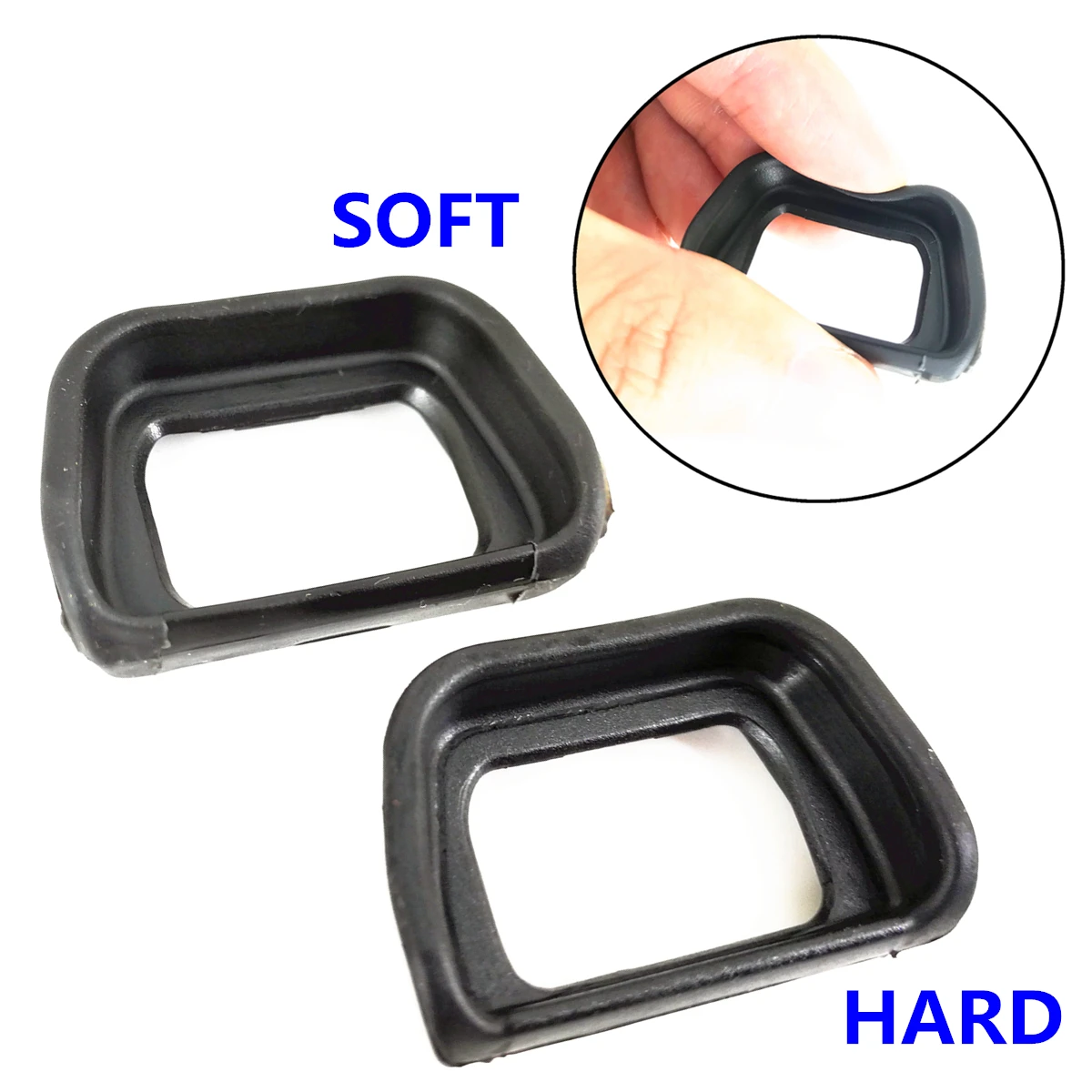 Hard & Soft Viewfinder Eyecup Eyepiece Cup for Sony A6000 A6100 A6300 NEX 6 7 FDA-EV1S replace FDA-EP10