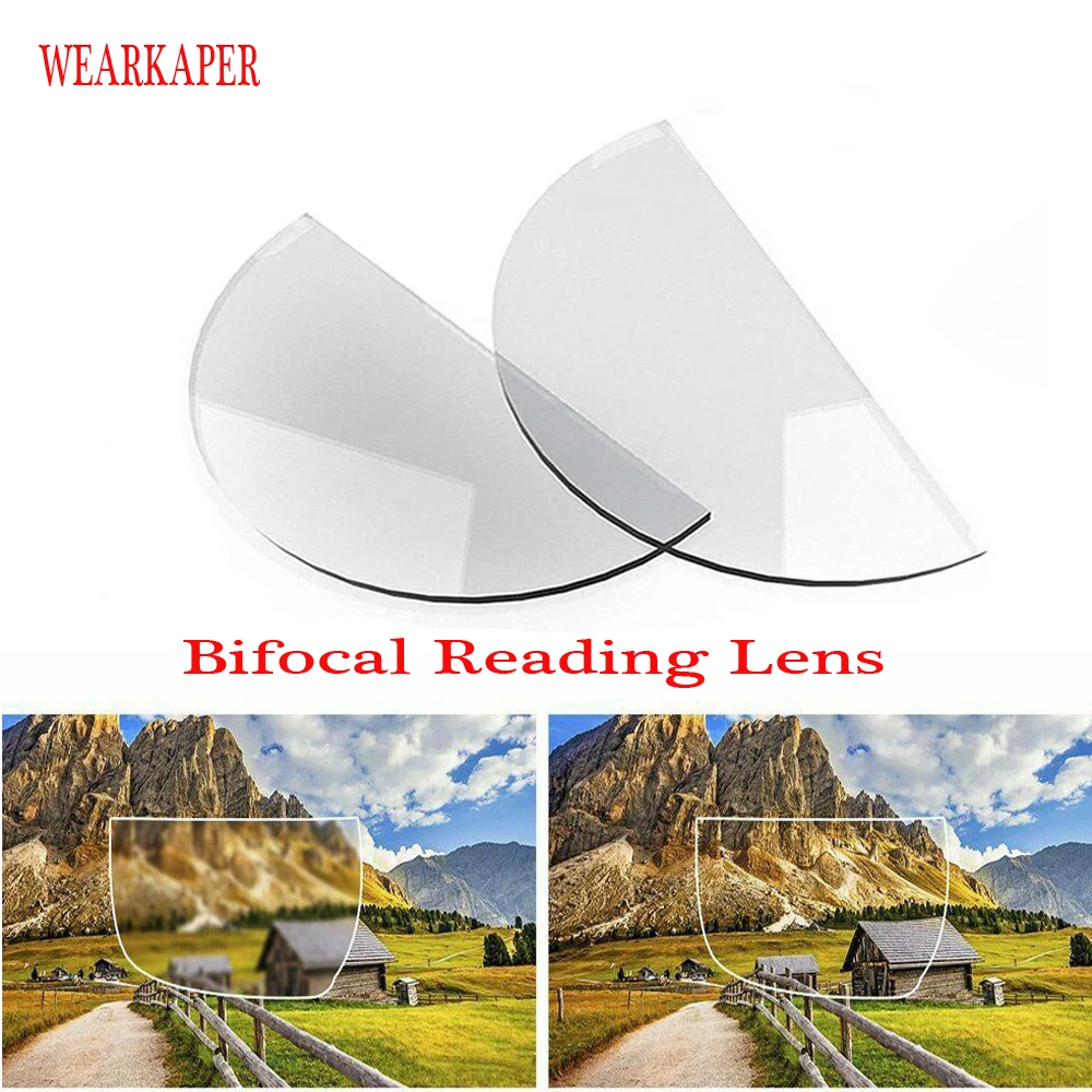 Newest Liquid Silicone Bifocal Reading Lens 2 Pcs Stick-on Presbyopic Lenses Magnification Reusable Bifocal Lenses 1.0 2.0 3.0