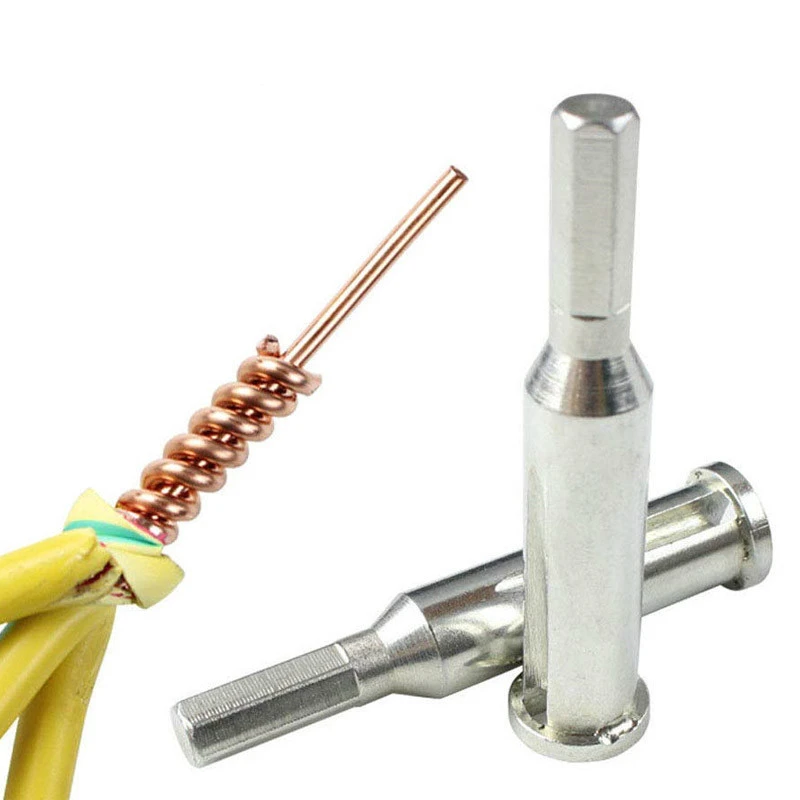 2.5-4 Square Hole Electrician Wire stripping and twisting tool BV hard wire Universal Automatic Doubling Machine Connector