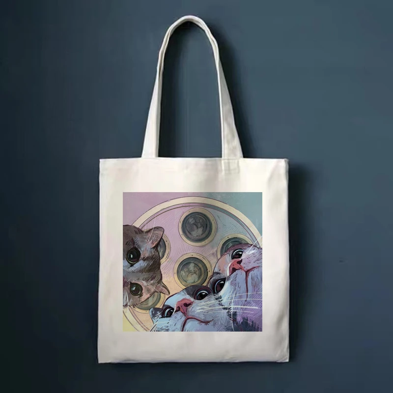 Retro Literary Canvas Bag Women Shoulder Bag Ulzzang Harajuku Casual Shopping Bag Shopper Ladies Reusable Hand Bags Tote Bags
