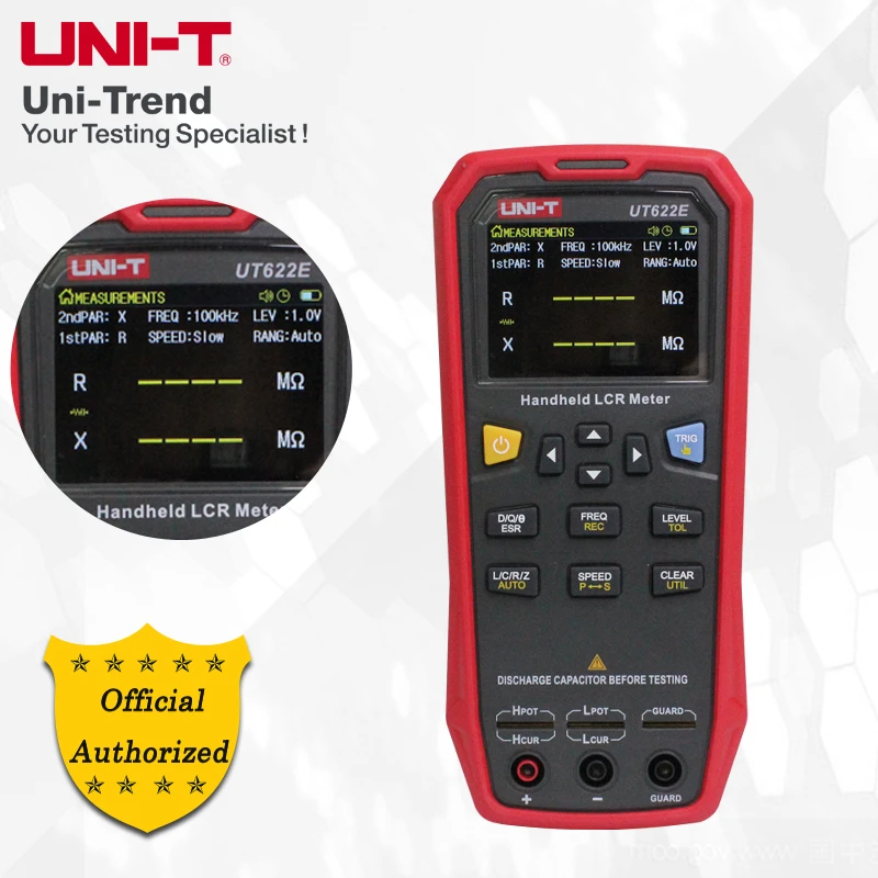 UNI-T UT622E/UT622C/UT622A handheld LCR Meter; high-precision industrial components inductance resistance capacitance tester