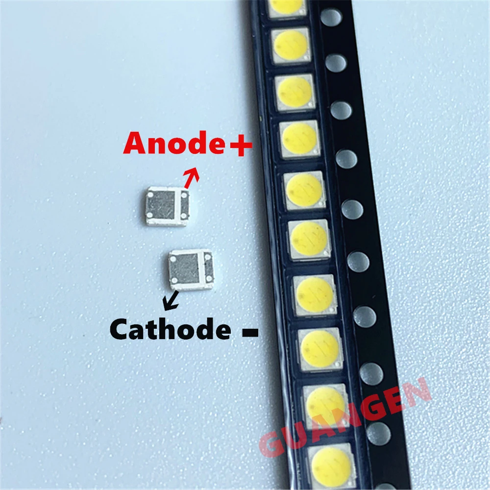 100pcs Original FOR LEXTAR LED 3030 lamp beads 1.8W 97-100LM LCD TV Backlight Lamp beads 6V SMD cool white EMC For CREE 3030 2W