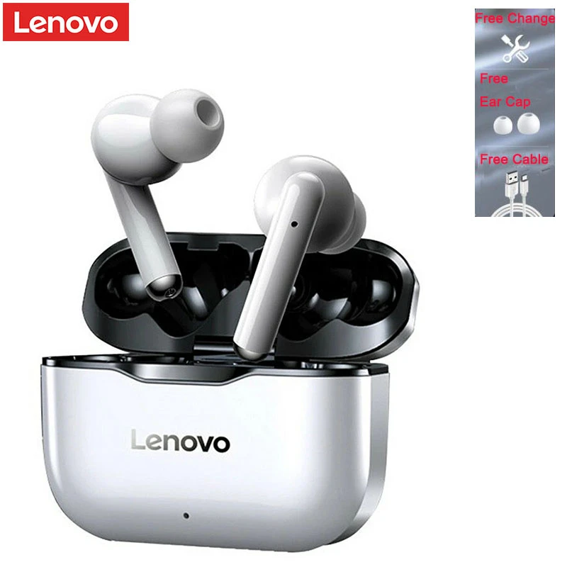 100% Original Lenovo LP1 TWS Wireless EarphoneBluetooth-compatible 5.0 Dual Noise Reduction Touch Control Long Standby 300mAH