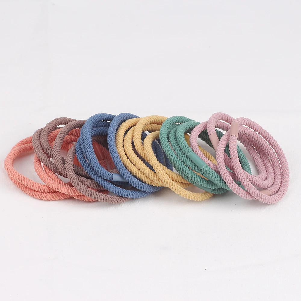 20PCS/Lot New High Elasticity Women Rubber Band Elastic Hair Bands For Girls Ponytail Holder Gums Rope For Hair