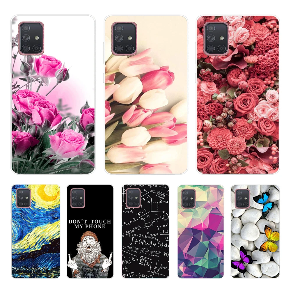 Popular Case For Samsung Galaxy A71 A51 A 51 Case Soft Silicone Back Cover Case For Samsung A71 A31 A51 Case A50 A 71 A 51 Funda