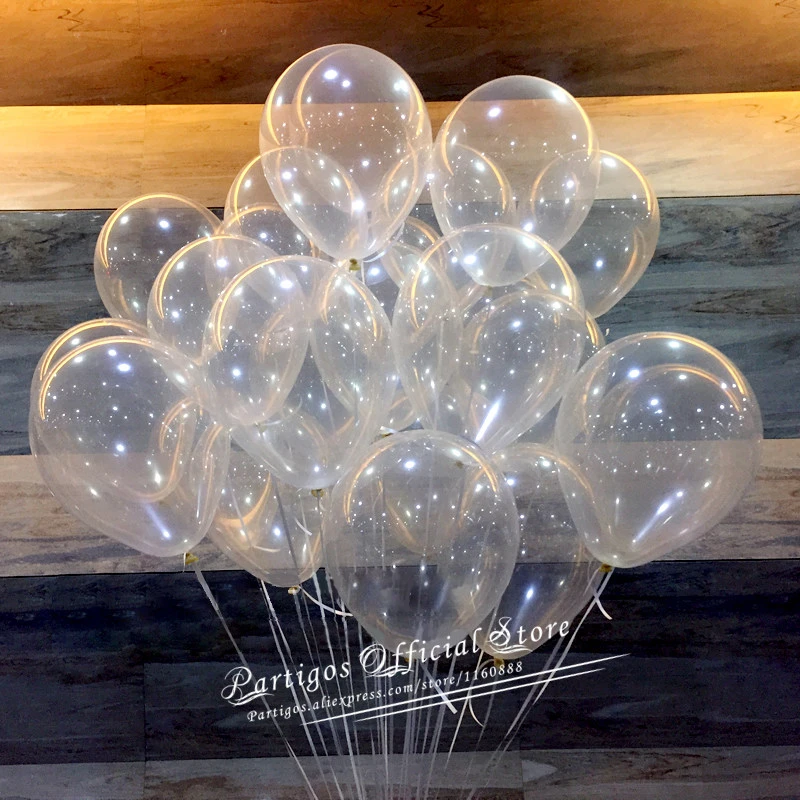 All size Clear Balloons Transparent Latex Balloons helium globals Wedding Party supplies Brithday party Decor DIY balloons decor