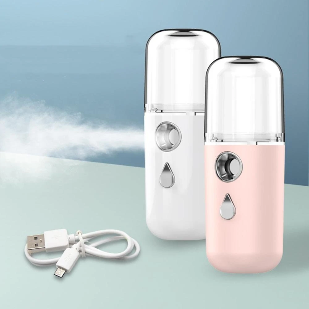 Nano Spray Hydration Instrument Mini Portable USB Rechargeable Handheld Facial Steamer Beauty Moisturizing Humidifier