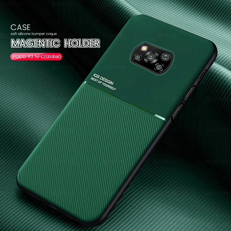 poko x 3 pro case car magnetic holder phone covers for xiaomi poco x3 nfc m3 m4 pro 5g little f3 soft silicone shockproof coque