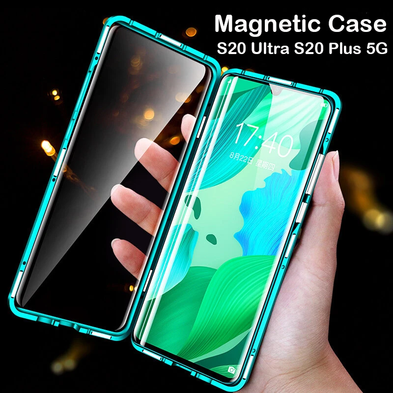 360 Full Magnetic Case For Samsung Galaxy S20 Ultra Coque Note 20 S10 Glass Cover S21 Plus Bumper A52 A90 5G A12 A51 A71 Case