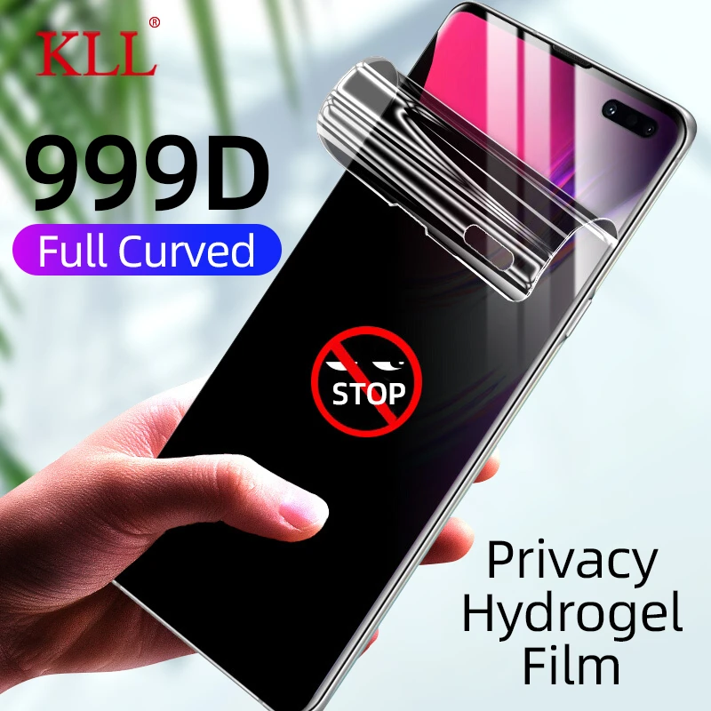 Anti-spy Full Curved Screen Protector for Samsung galaxy S21 S20 Ultra S10 S9 S8 Plus Note 20 10 9 8 Hydrogel Privacy Film