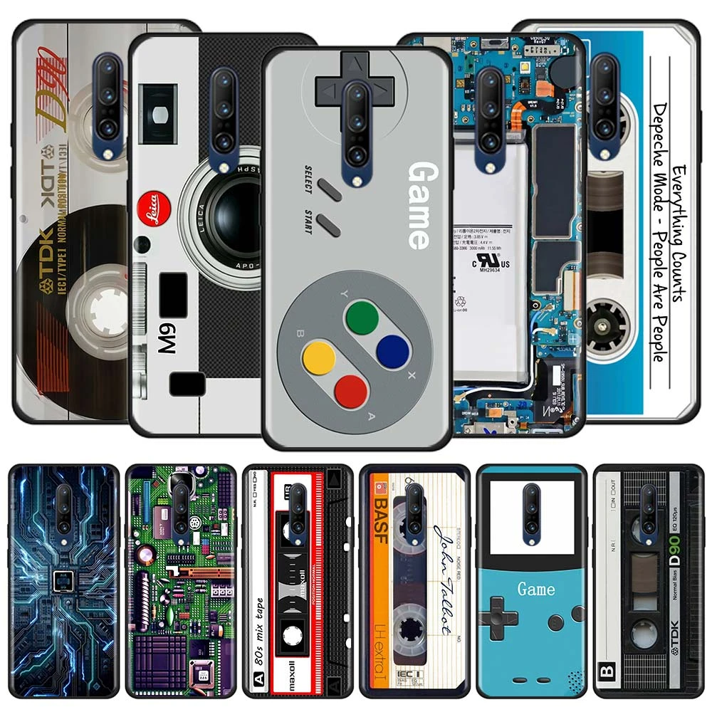 Shockproof Case For OnePlus 8 Nord 5G 7 Pro 8T Z N10 6 6T 7T N100 Phone Cover Soft Funda Shell Coque Vintage Camera Cassette Sac