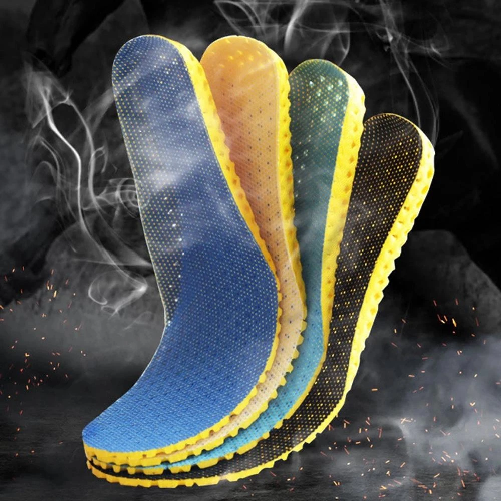 Shoe Insoles Memory Foam Men Feet Soles Pad Arch Support Safety Running Sport Cushion Stretch Breathable Women Shoe Insoles