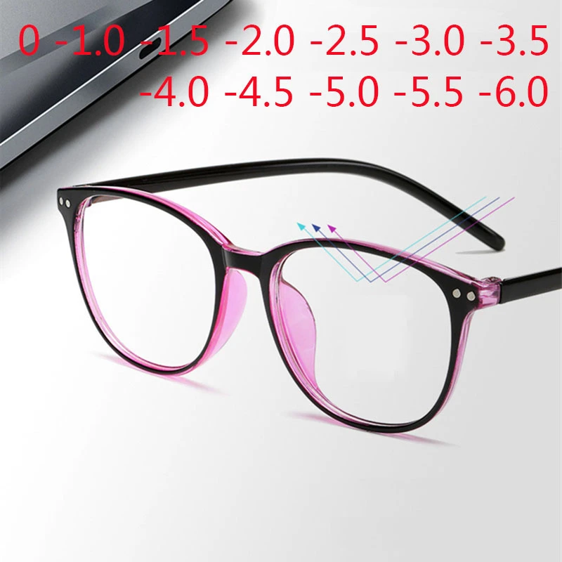 Rivets Finished Myopia Glasses  -1.0 -1.5 -2.0 -2.5 -3.0 -To -6.0 Men Women Cat Eyes Reading Eyeglasses +100 +150 +200 +250 +400