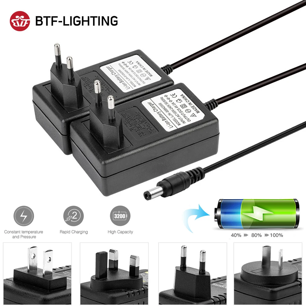12.6V 8.4V 16.8V 1A 2A 4.2V 1A 18650 Lithium Battery Charger Adapters 5.5mm*2.1mm 2.5mm 110-240V 3S Li-ion Polymer Wall Charger