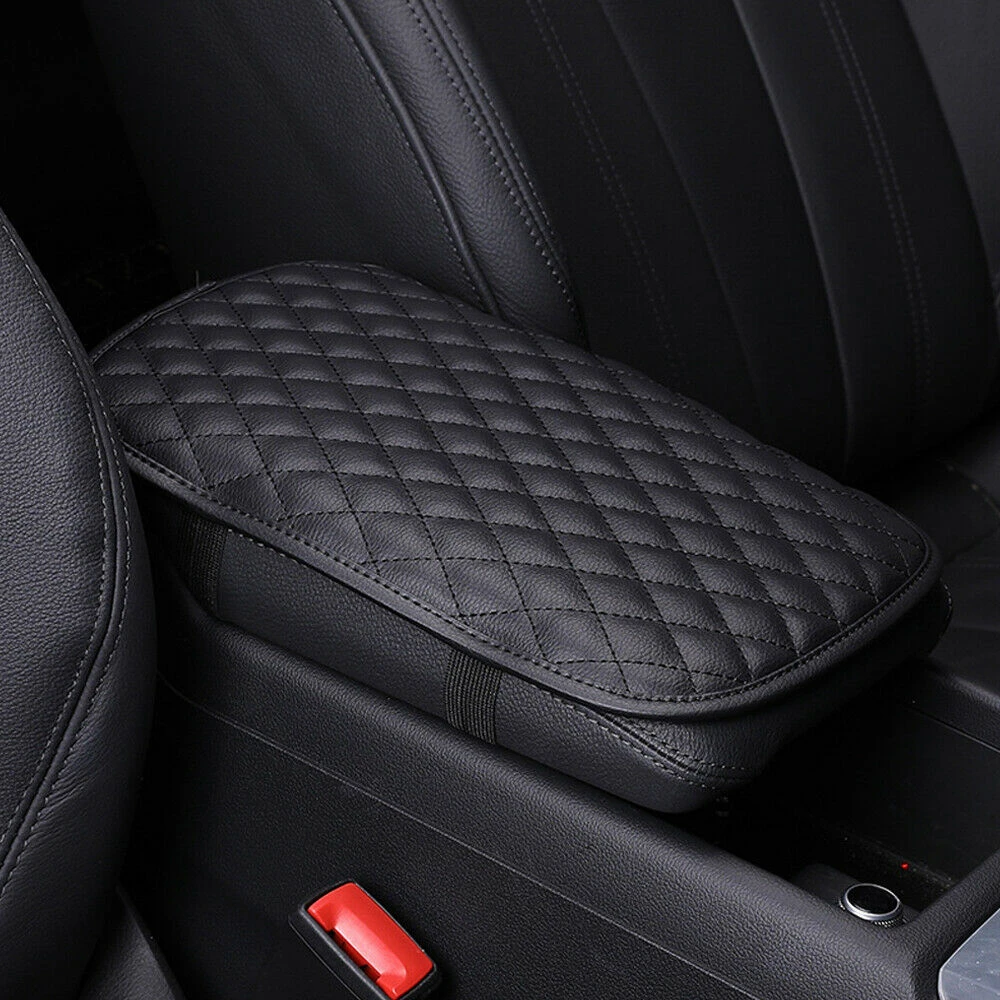 Car Armrest Pad Cover Waterproof Leather Protective Cushion Cover For Car Center Console Armrest Automobiles Accessories