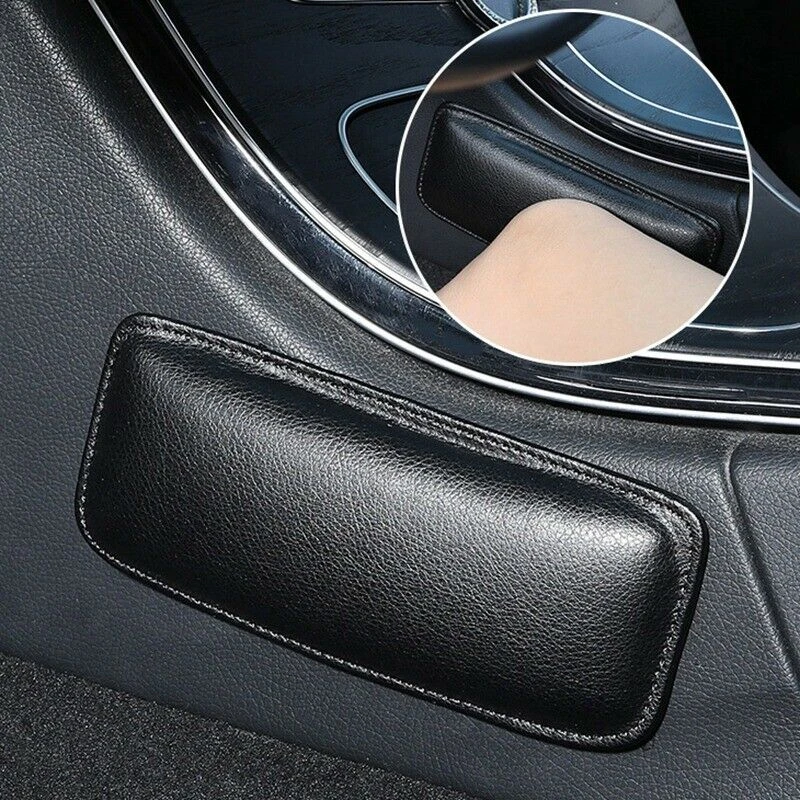 Universal For Car Leather Leg Cushion Knee Pad Pillow Thigh Support Seat Door Armrest Leg Pad For Bmw Car Interior Decoration