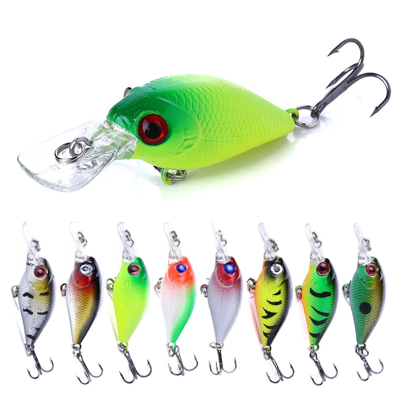 1PCS Crankbait Fishing Lures Hard Bait Swimbait Artificial Bait Pesca Fishing Wobblers 5cm 4.4g Crank Lure