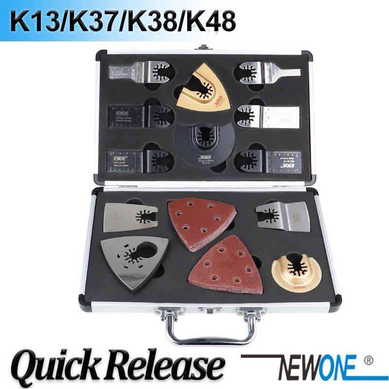 NEWONE Quick Release Saw Blade Kit Oscillating  Multimaster Tools Set Fein Dremel Multi-Max,as Wood-metal cutter
